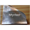 Hoja de aluminio Tela tejida, aislamiento de la hoja, reflejante y de plata Material del material para techos Laminado de aluminio laminado